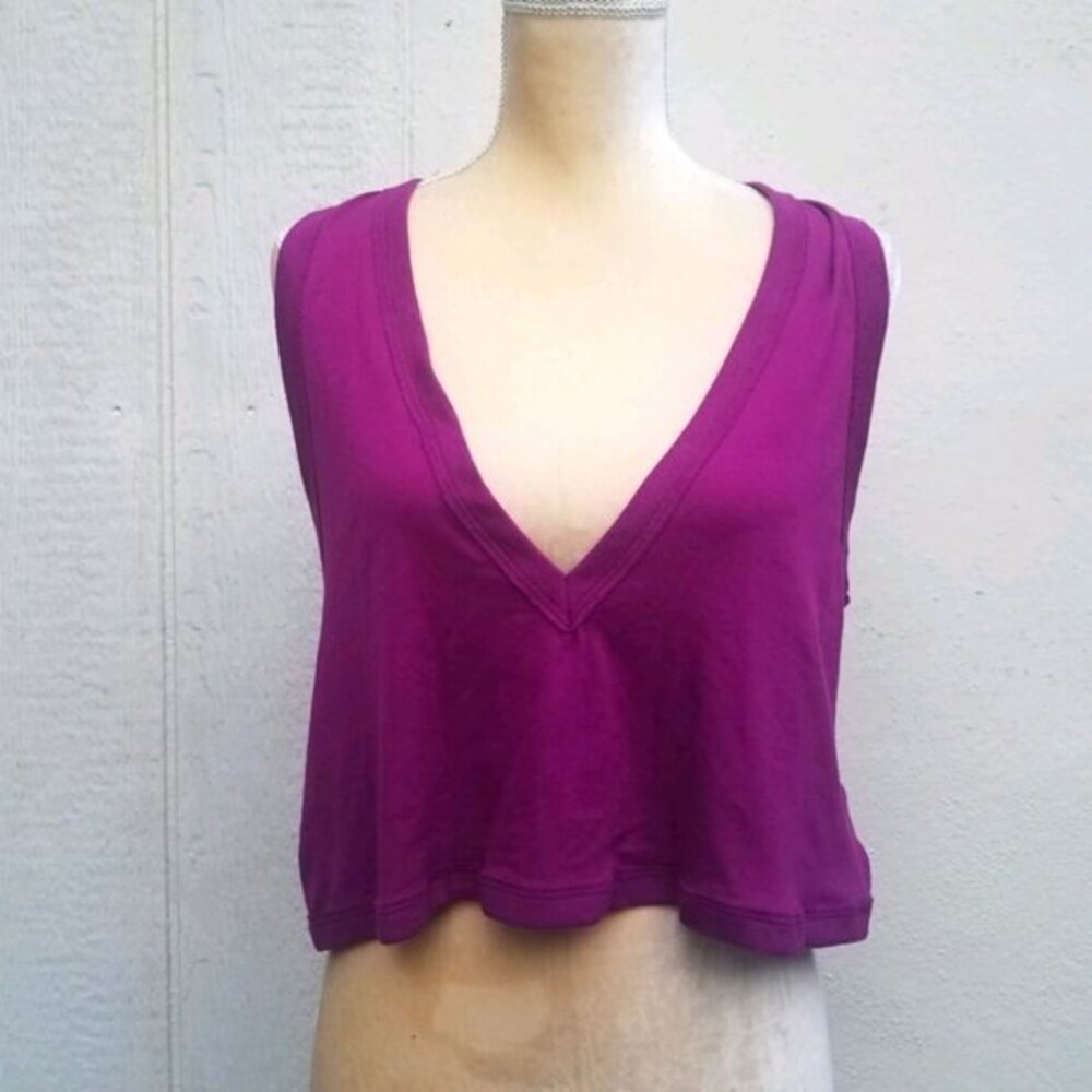 intimately free people sleeveless purple tank top size xs